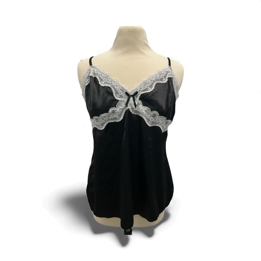 Black Lace Trim Camisole